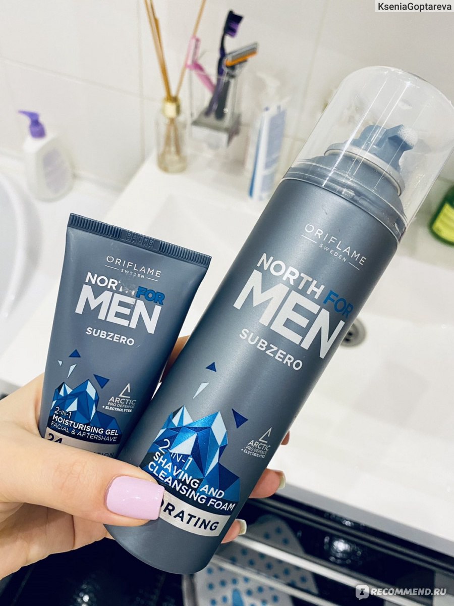 Пена для бритья Oriflame North For Men Subzero 2 в 1 - «Отличная пена для  бритья» | отзывы