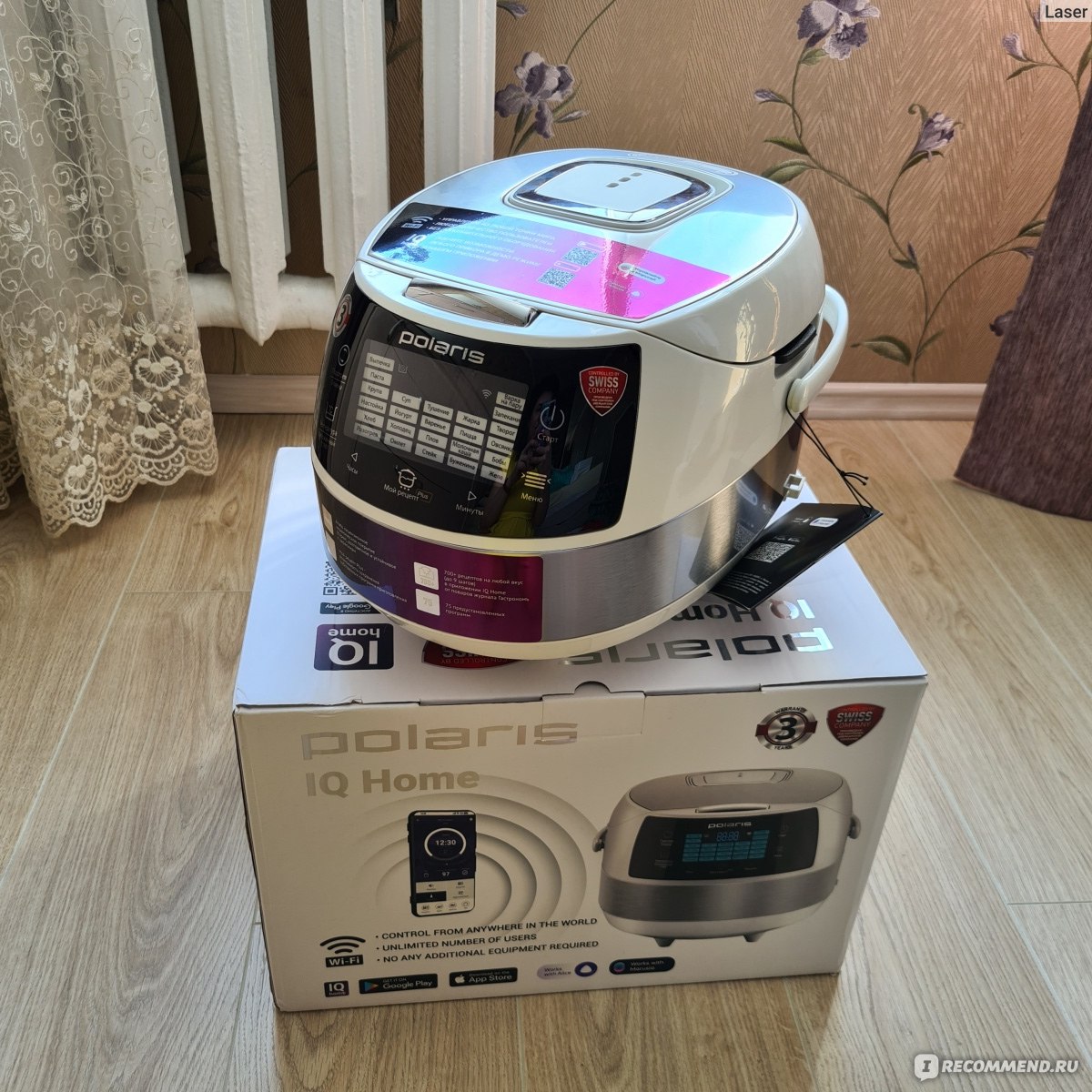 Мультиварка Polaris PMC 5040 Wi-Fi IQ Home - «Умная мультиварка Polaris PMC  5040 Wi-Fi IQ Home поможет превратить процесс приготовления еды из рутины в  увлекательное занятие! ♥ Тем более ей можно управлять,