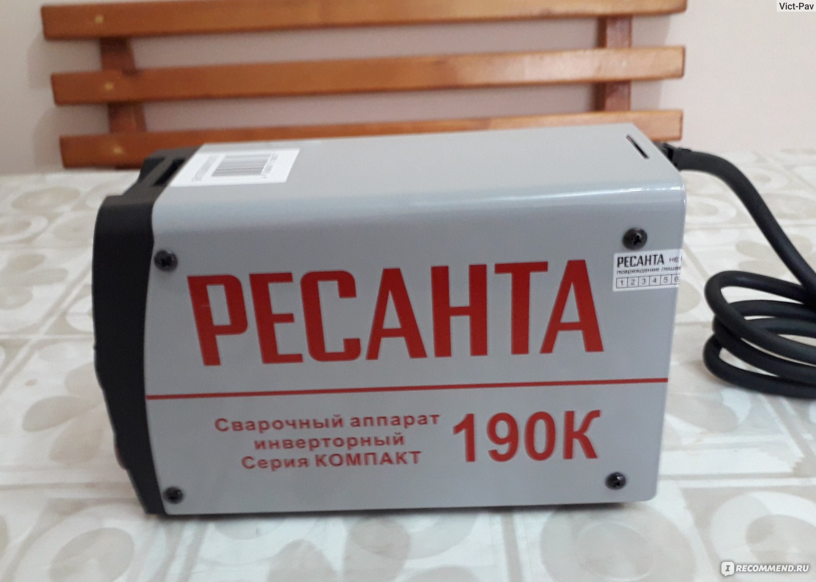 Сварочный аппарат Ресанта САИ 190К - «Хороший инверторный аппарат для ...