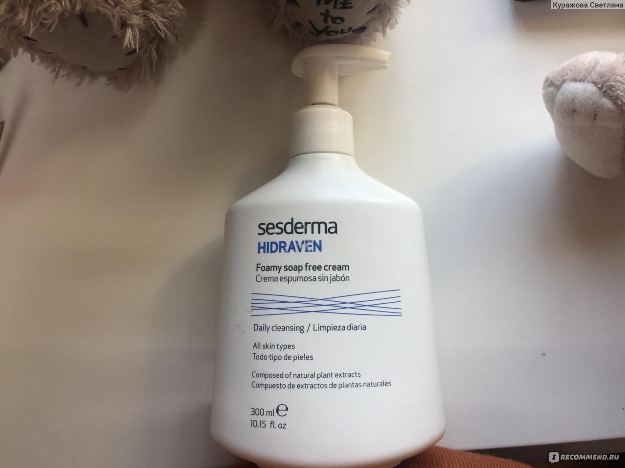 Пенящийся крем для умывания SeSDERMA /Hidraven foamy soap free cream ...