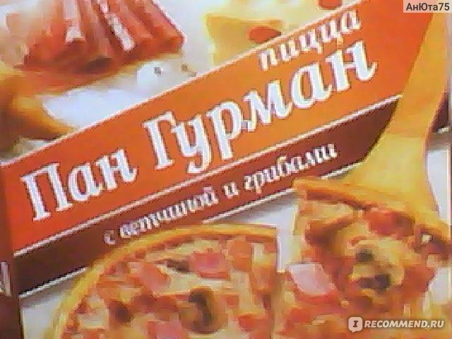 Пицца пан гурман салями и шампиньоны