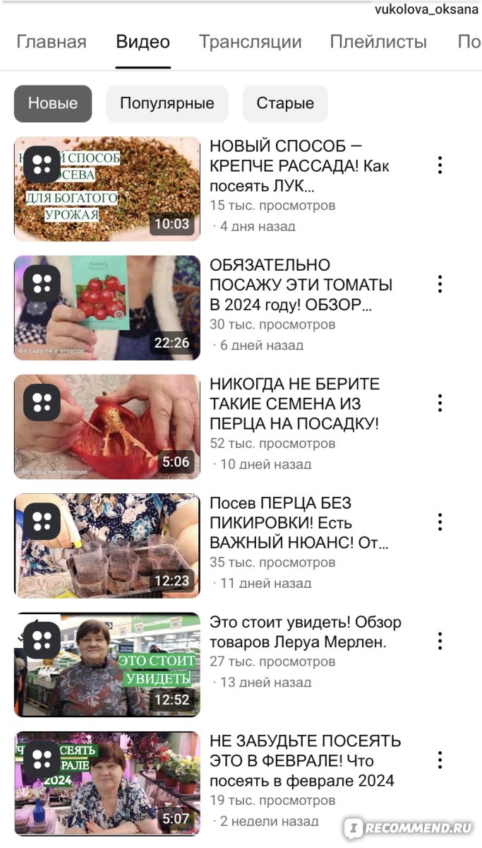 Youtube-канал Во саду ли в огороде - «Много полезных советов и рецептов.» |  отзывы