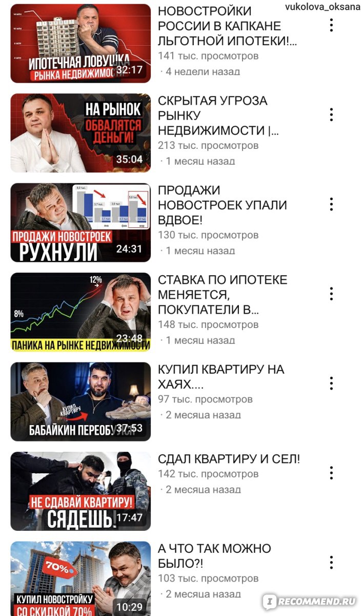 Сайт YouTube канал Сергей Смирнов Про инвестиции и недвижимость. - «Этот  канал полезно посмотреть при выборе недвижимости.» | отзывы