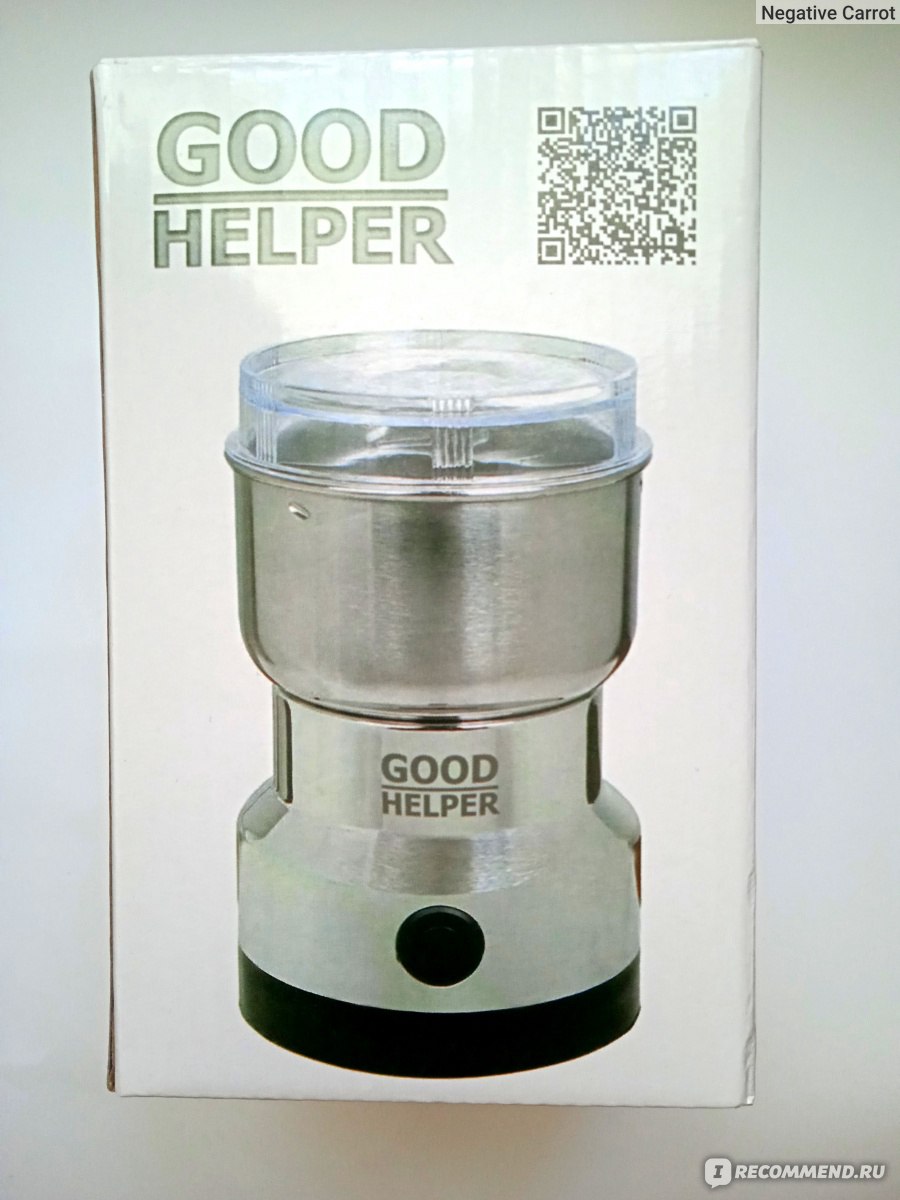 Кофемолка электрическая GoodHelper CG-K02 - «Хэлпер то она в помолке кофе  гуд, но звук издает - четко, как аппарат стоматолога. Обзор бюджетной  кофемолки из DNS и моя 600 мл кружечка кофе) » | отзывы