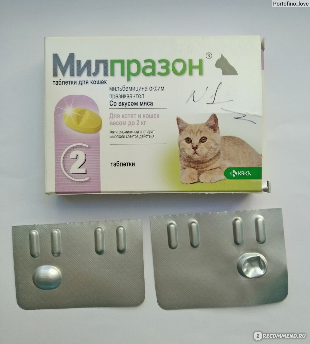 Милпразон таблетки для кошек