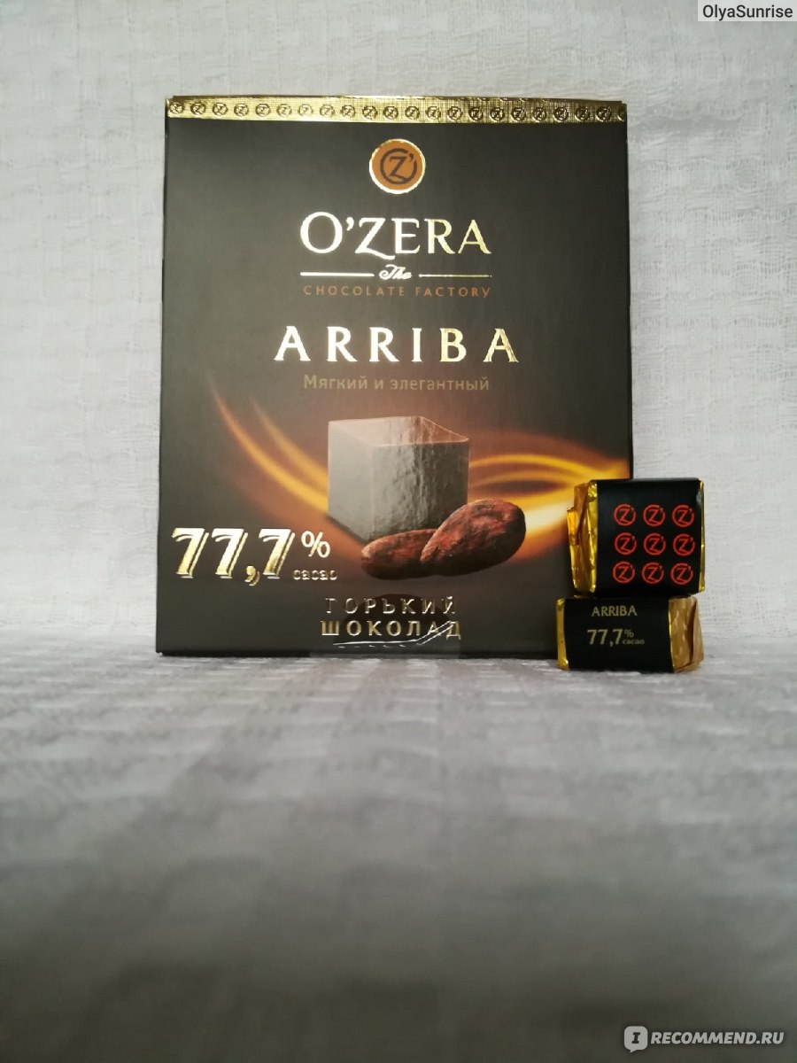 Шоколад oZera Bitter 77,7% 90г