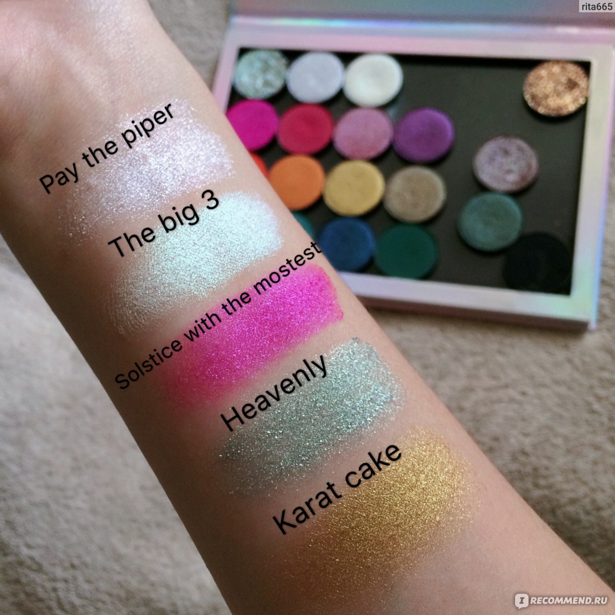 Тени для век ColourPop Pressed Powder - «Свотчи 19 оттенков + фото ...