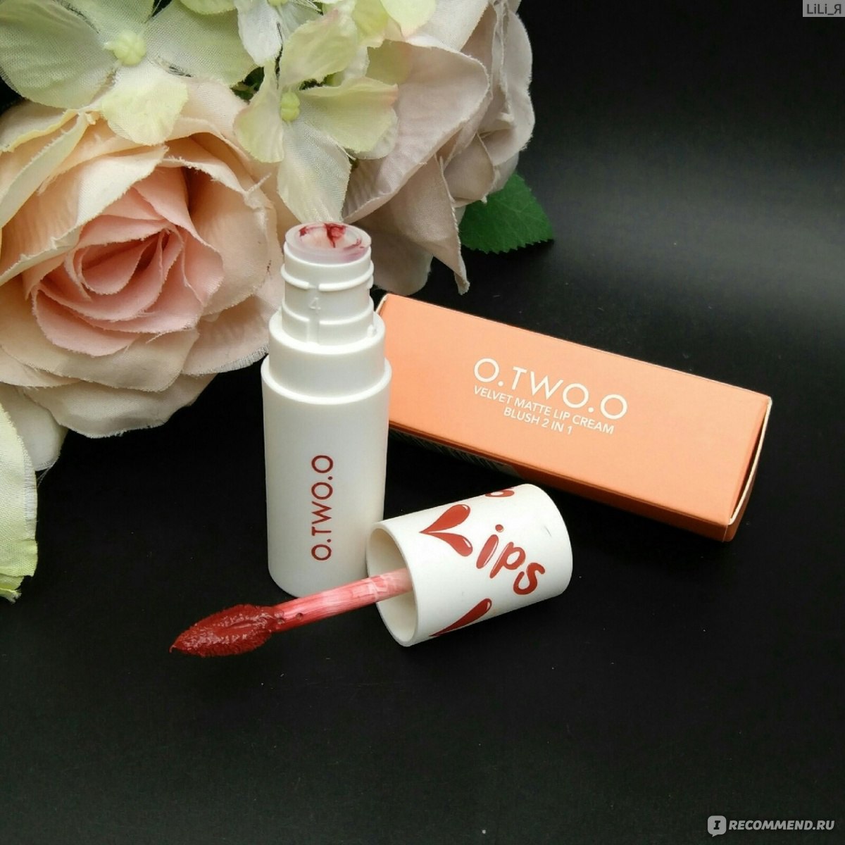 Жидкая матовая помада O. TWO. O. Velvet matte lip cream - «Хорошая ...