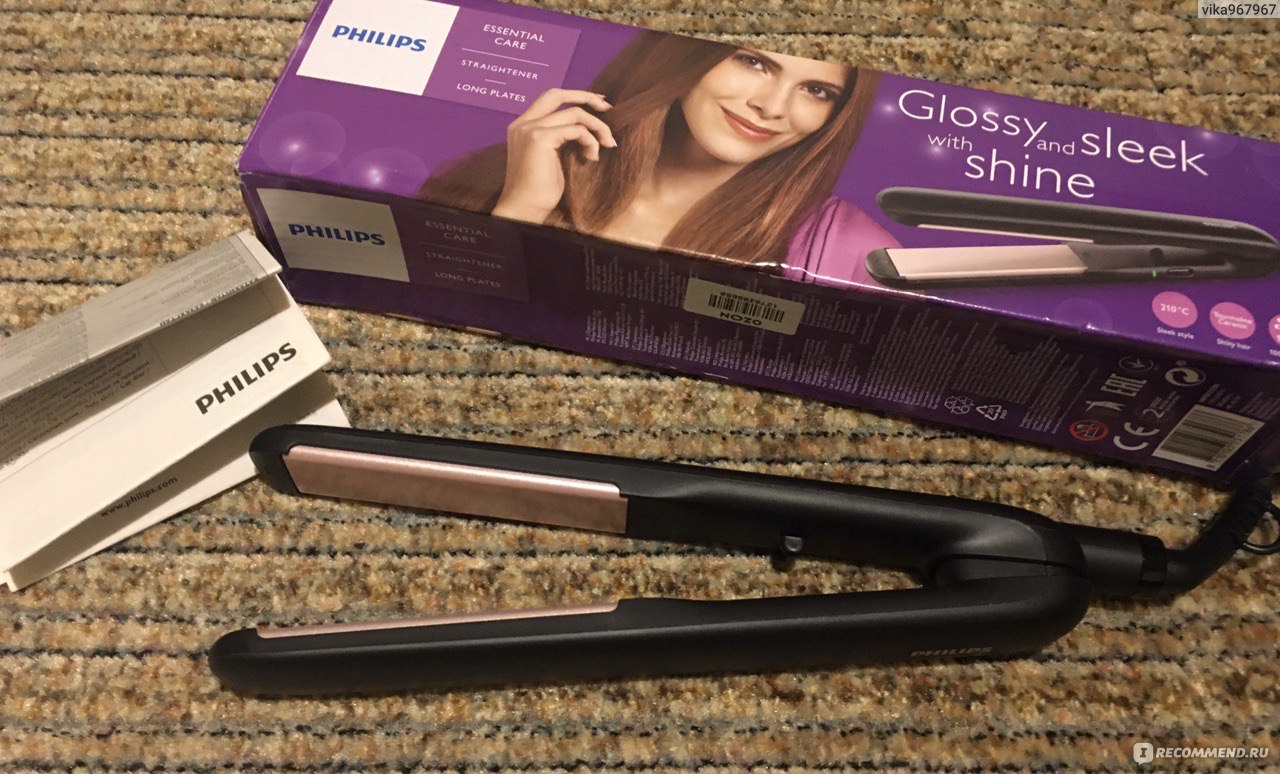 Утюжок для выпрямления волос Philips HP8321/00 - «Утюжок для волос Philips HP8321: волосы можно выпрямить и сделать локоны!»