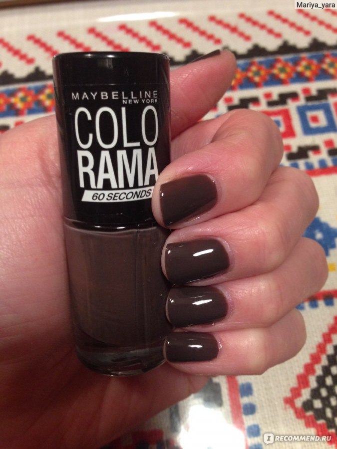 Лак для ногтей MAYBELLINE Colorama New York - «"Согревающий мокко ...