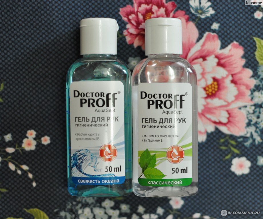 Антисептический гель Doctor PROFF AquaSept - «Разные? Одинаковые ...