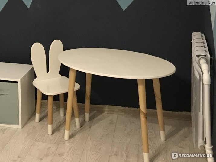 Комплект детской мебели(стол+стул) DimDomKids Овал-классика фото