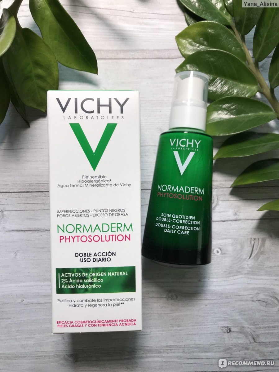 Корректирующий уход двойного действия Vichy NORMADERM PHYTOSOLUTION для ...
