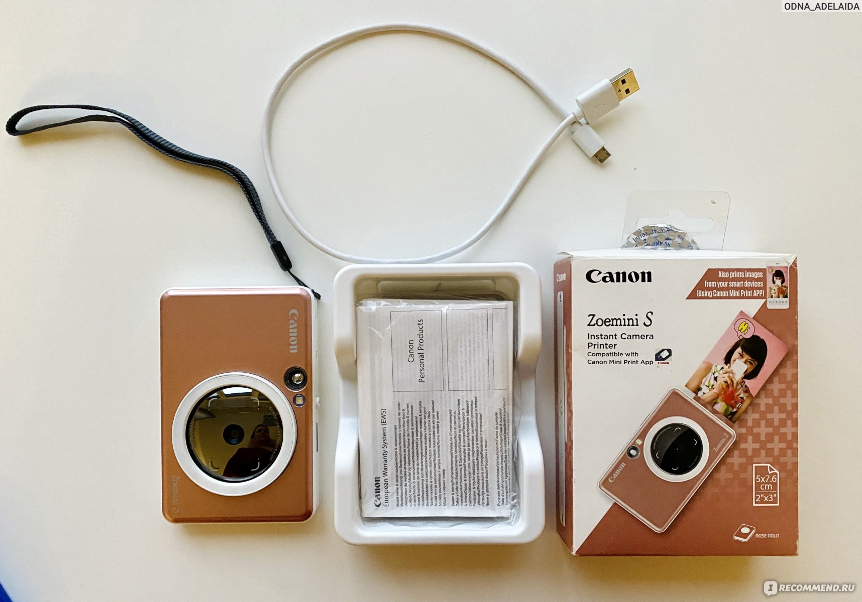 Фотоаппарат моментальной печати Canon Zoemini S Rose Gold отзыв