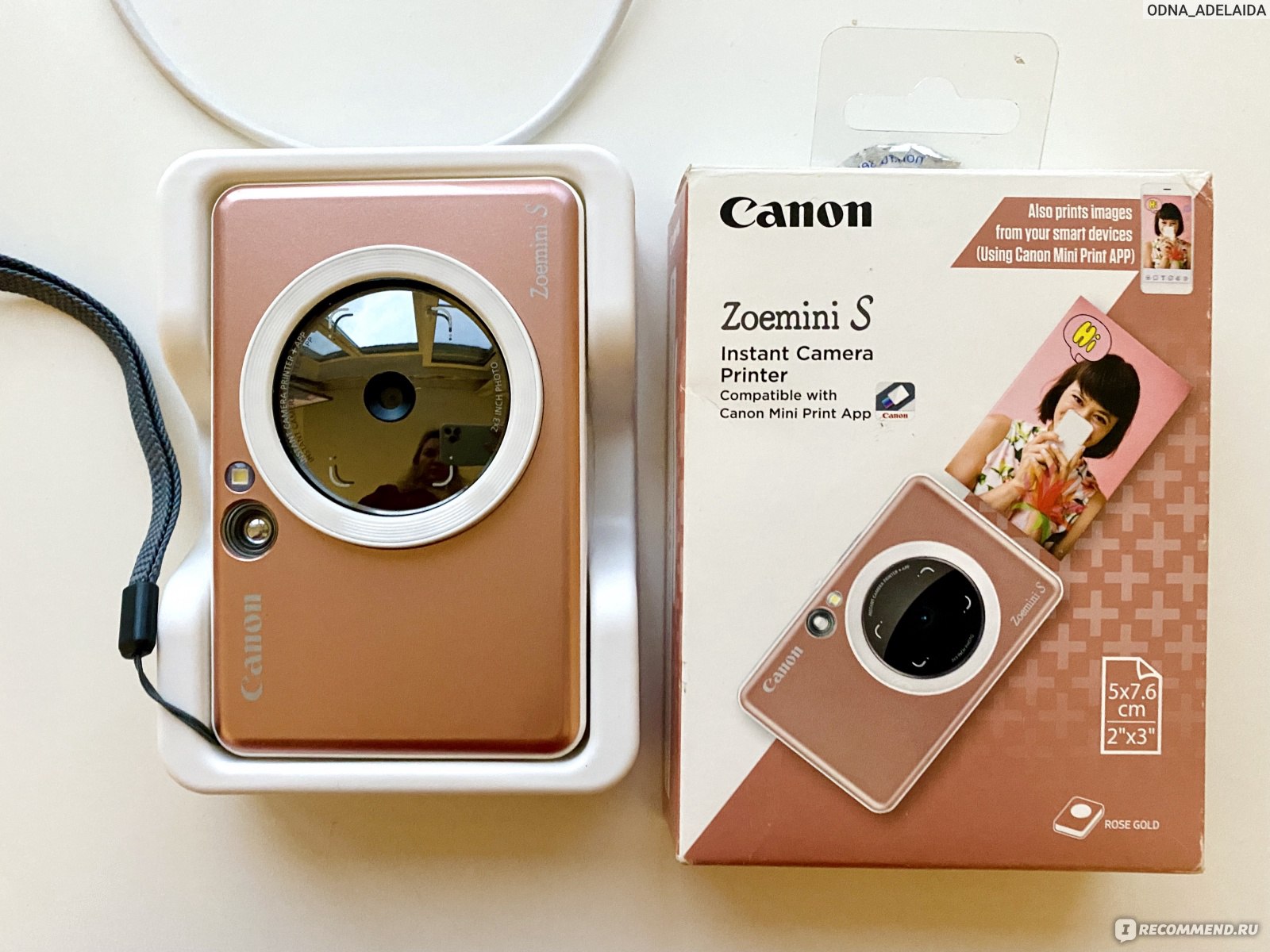 Фотоаппарат моментальной печати Canon Zoemini S Rose Gold отзыв