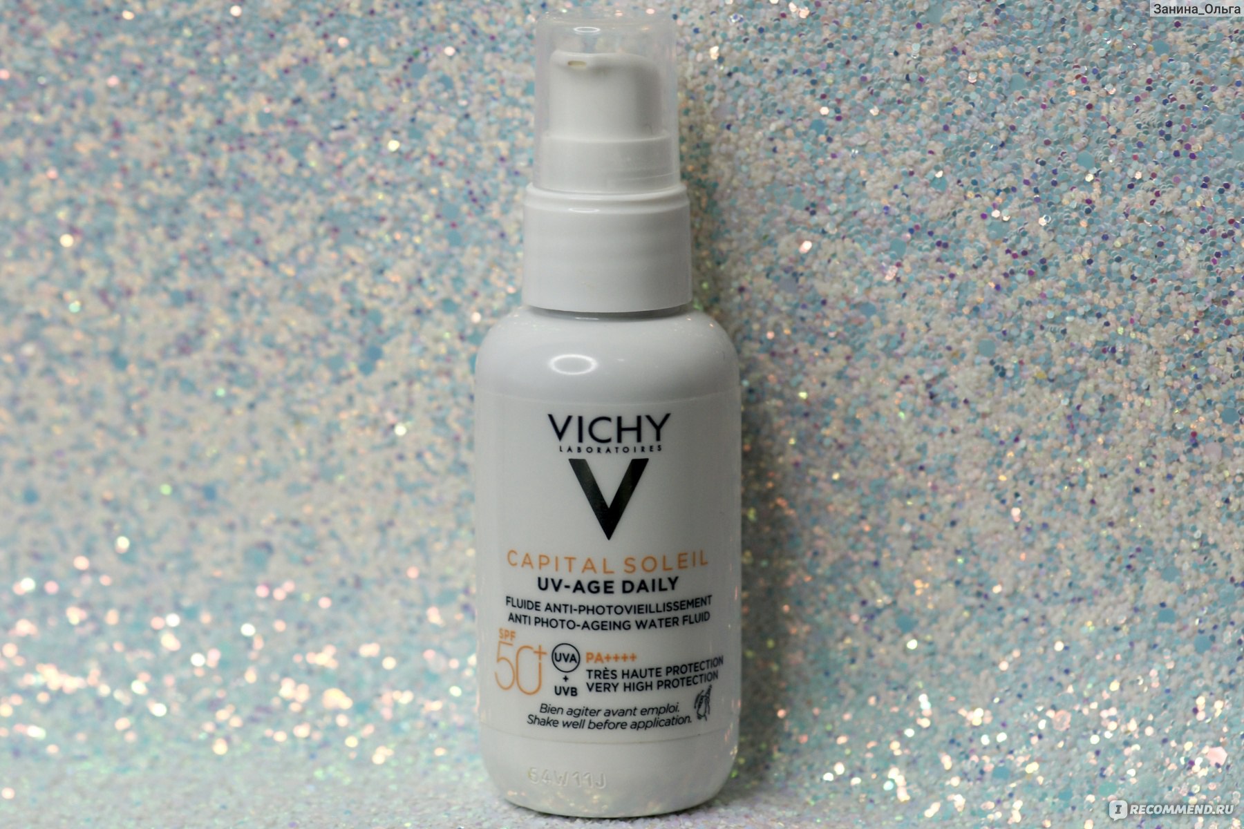 Uv age daily. Vichy Capital Soleil UV-age Daily spf50+. UV-age Daily невесомый флюид. Vichy Capital Soleil солнцезащитный флюид UV-age Daily spf50+. Vichy невесомый флюид UV Gel.