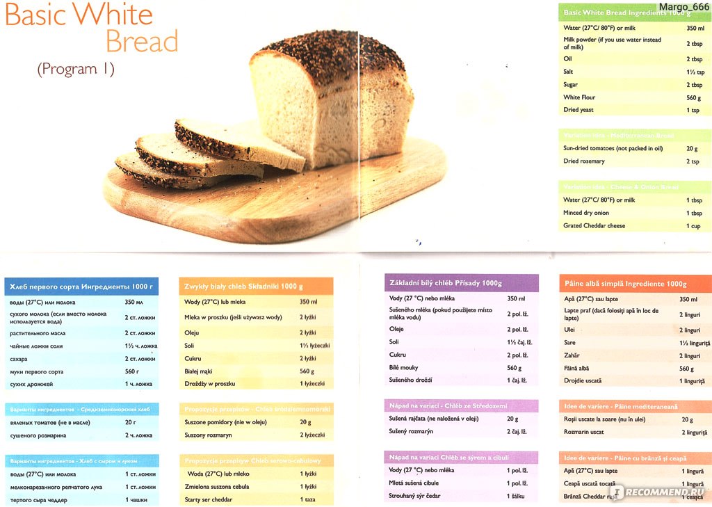 Очень мягкий белый хлеб (хлебопечка) - hb-crm.ru