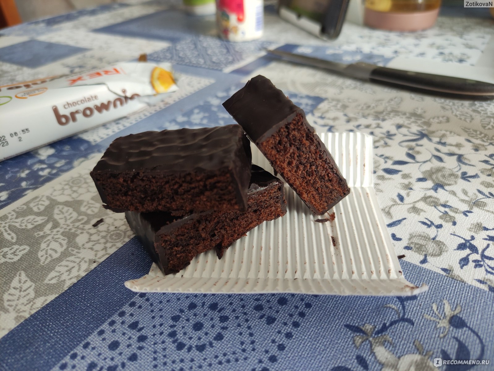 Протеиновое пирожное Protein rex Brownie Шоколад с апельсином ...