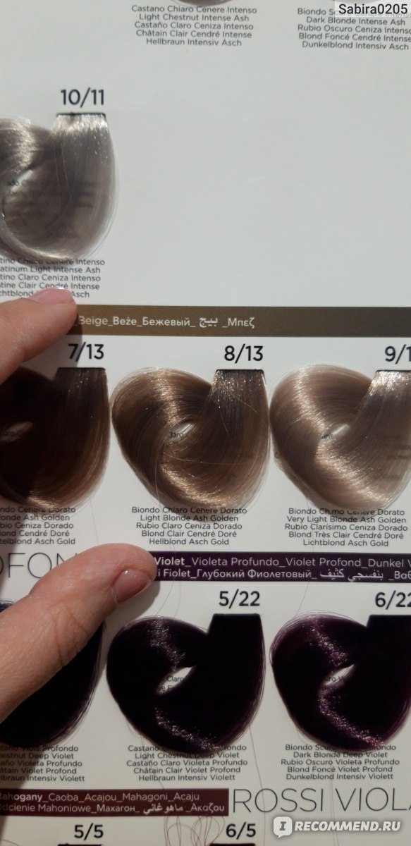 Палитра краски для волос инебрия фото