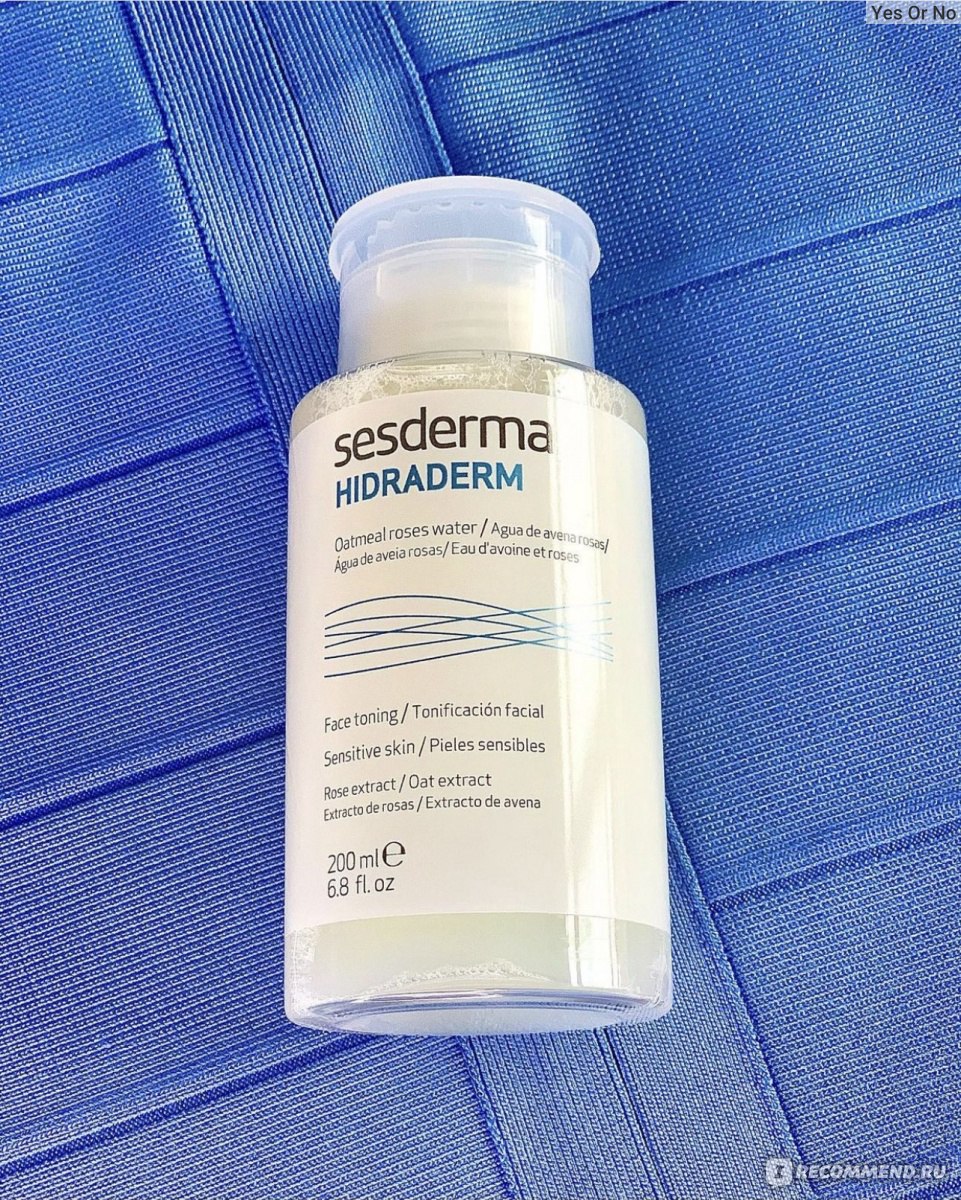 Тоник для лица SESDERMA с экстрактами овса и роз HIDRADERM ...