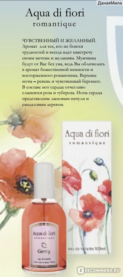 Aqua di fiori romantique т вода