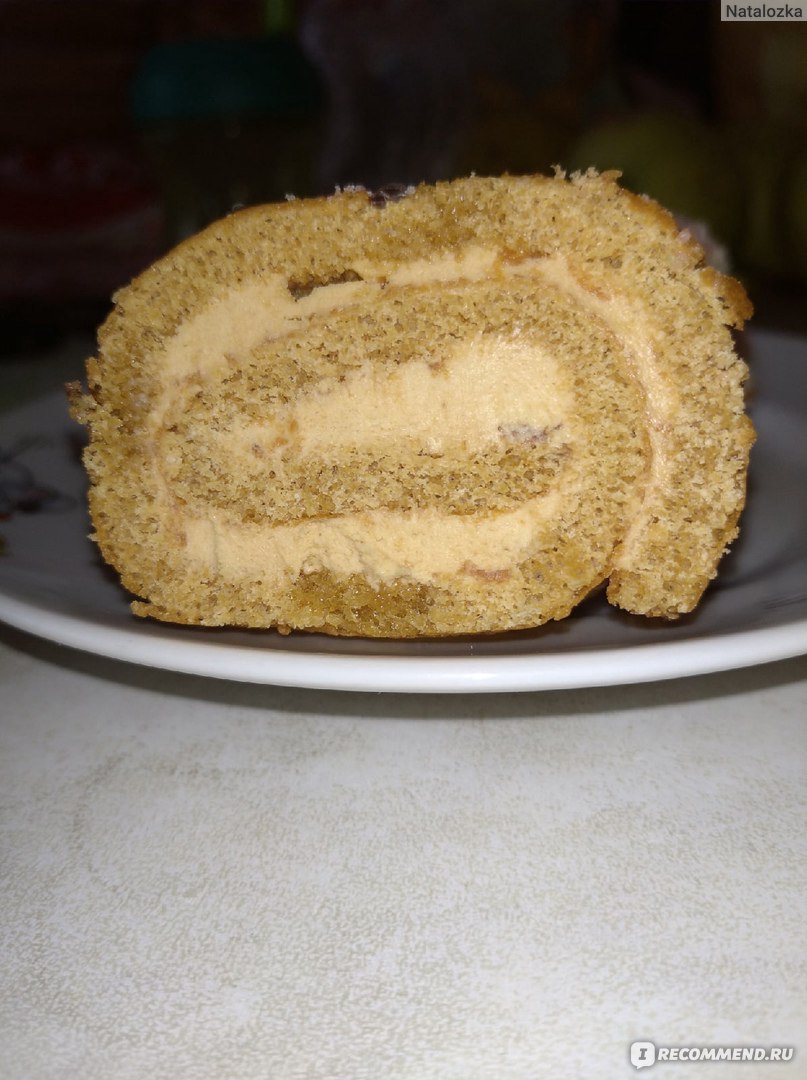 Бисквитный рулет KOVIS Медовый Swiss roll - «Хороший и вкусный рулет видно  издалека.» | отзывы