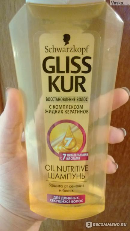 Gliss kur oil nutritive бальзам для длинных секущихся волос