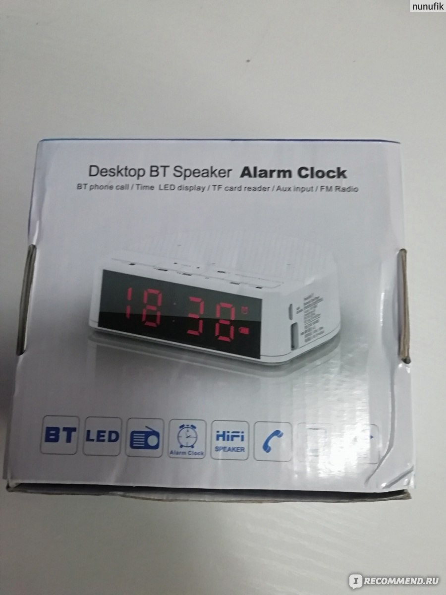 Электронные часы Aliexpress Desktop BT Speaker Alarm Clock - «Будильник  точно проспать не даст. » | отзывы