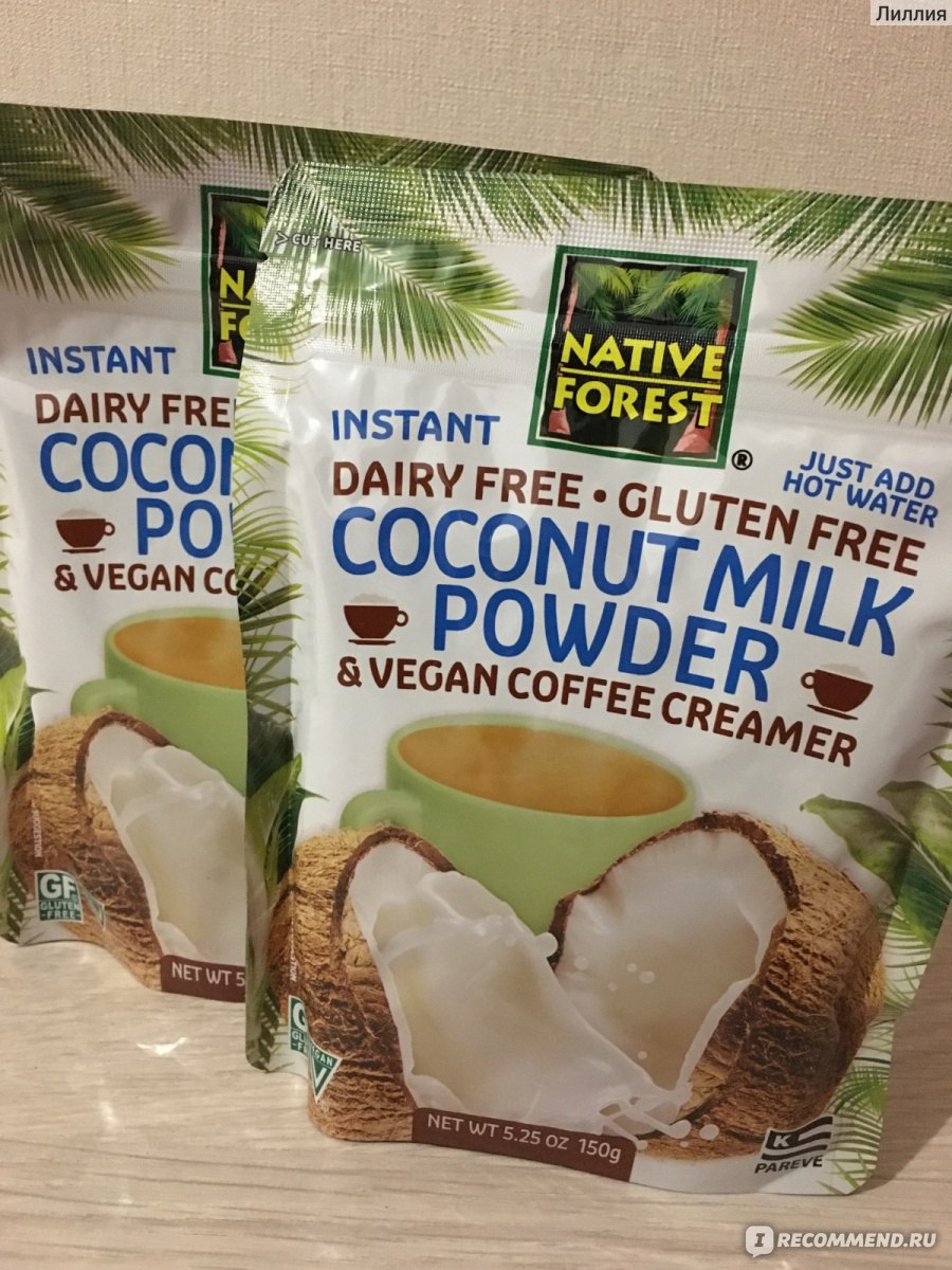 Сухое кокосовое молоко Native Forest Coconut Milk Power and Vegan Coffee  Creamer - «Кокосовое молоко для выпечки, кофе и каши ? » | отзывы