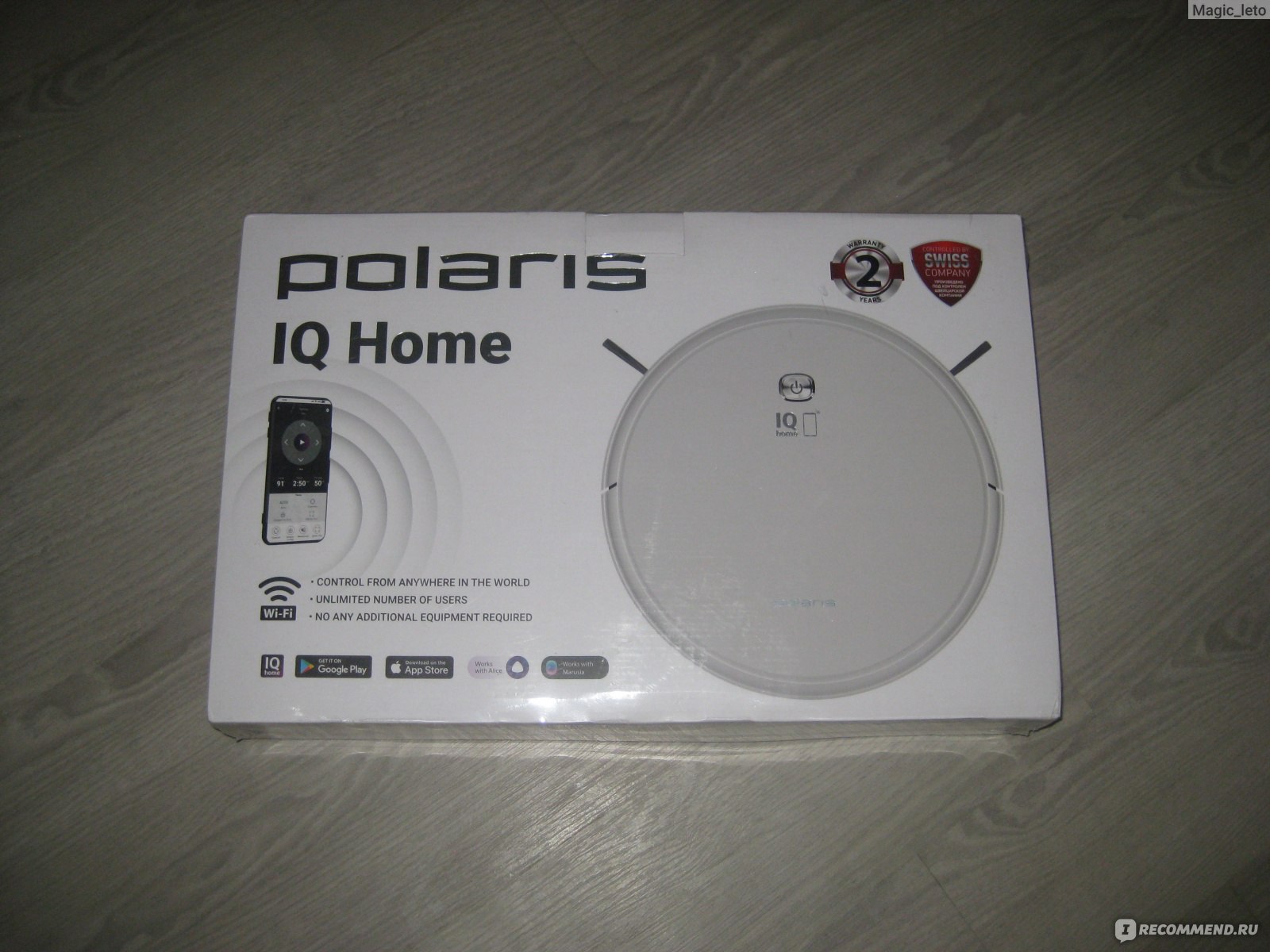 робот-пылесос Polaris PVCR 1229 IQ Home Aqua