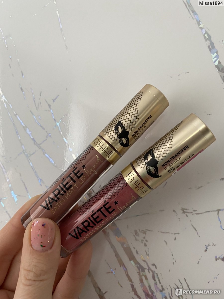 Жидкая губная помада Eveline VARIETE Perfect Matte lip ink - «Стойкие ...