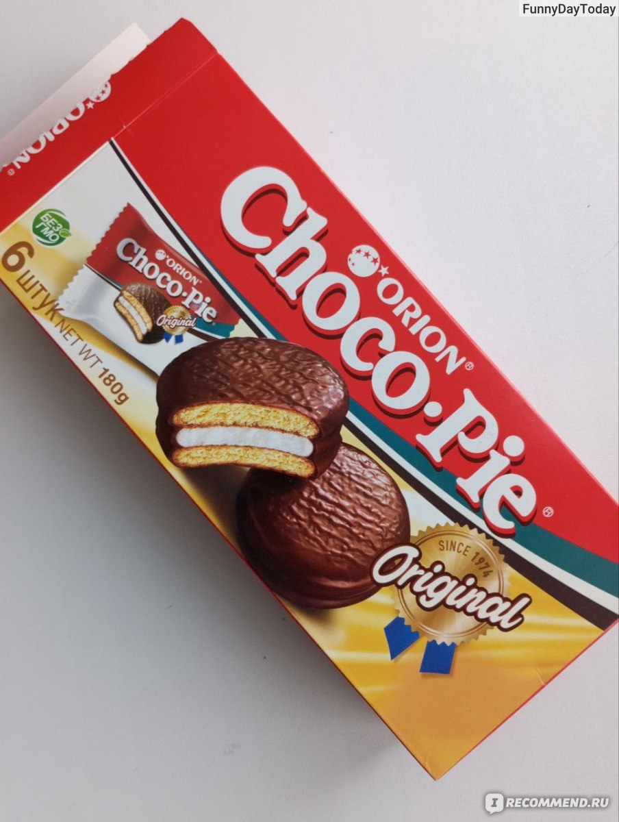 Пирожное ORION Choco Pie Original - «Вкусные пирожные, легко купить,  приятно получить в подарок)» | отзывы