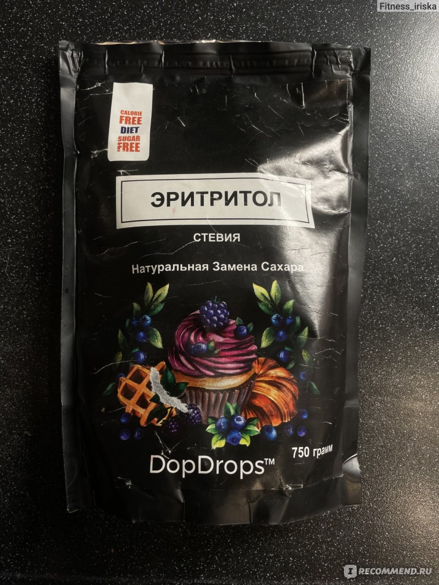 Сахарозаменитель DopDrops Эритритол - «Не сладкий » | отзывы