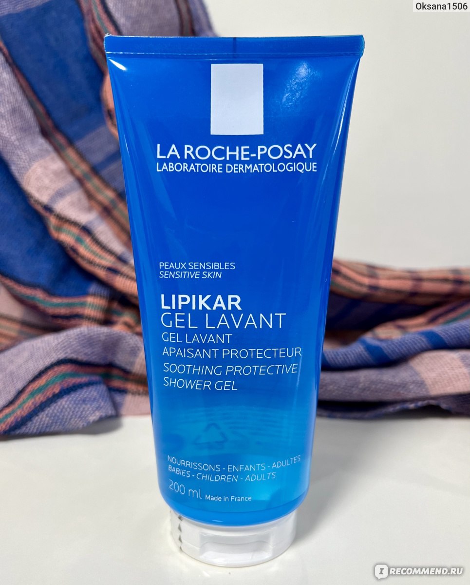 Гель для душа La Roche Posay Lipikar gel lavant успокаивающий для чувствительной кожи младенцев, детей и взрослых фото