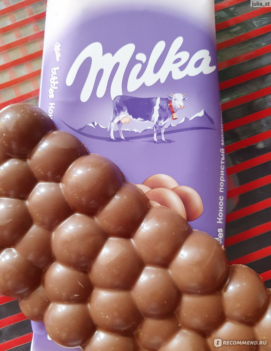 Шоколад Милка Баблс Кокос