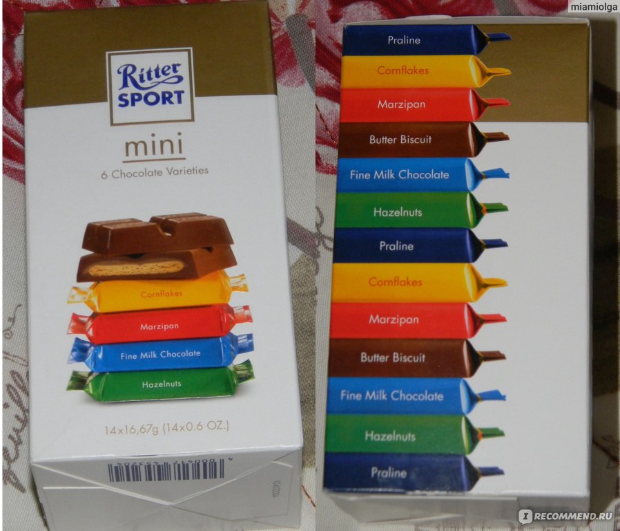 Шоколад Ritter Sport Mini