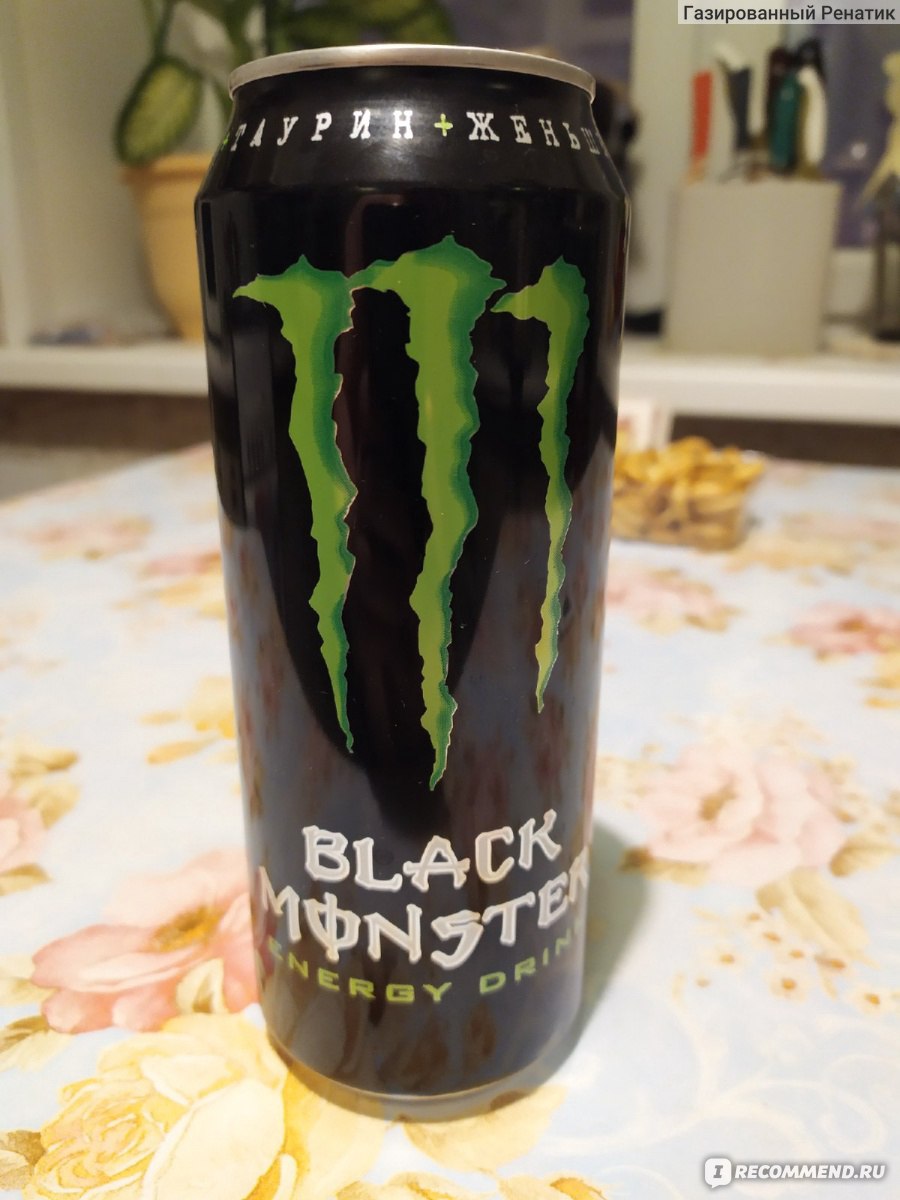 Энергетический напиток Black Monster Energy drink - «В черной-черной  комнате жил черный-черный монстр » | отзывы