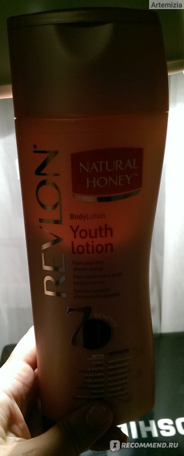 Лосьон для тела Revlon Natural Honey Youth Body Lotion 7 преимуществ Revlon Natural Honey 