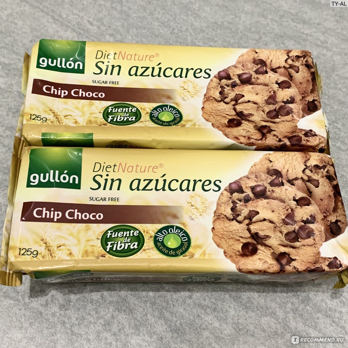 Печенье Gullon Diet Nature Chip Choco Sugar-free Cookies - «Любимое печенье  без сахара, для всей семьи!» | отзывы