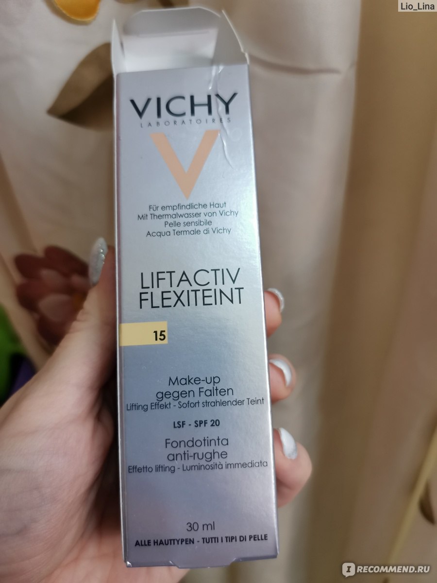 Тональный крем Vichy Liftactiv Flexilift Teint - «Пою оды любви vichy ...