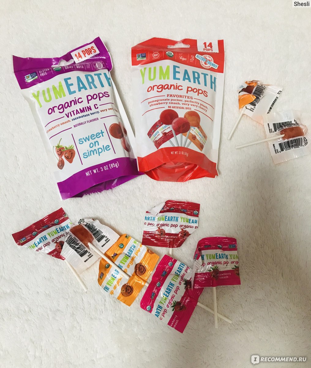 Леденцы YumEarth Organic Pops - «Любимые органические леденцы с iherb» |  отзывы