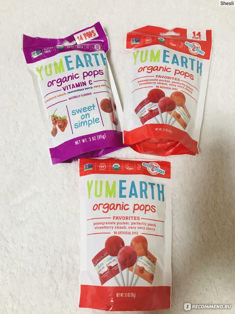 Леденцы YumEarth Organic Pops - «Любимые органические леденцы с iherb» |  отзывы