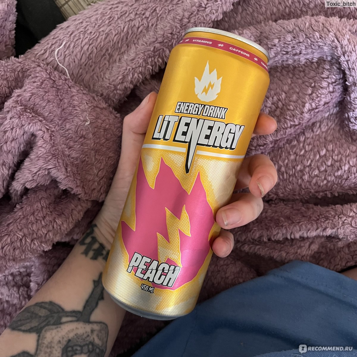 Lite energy персик фото Энергетический напиток LIT ENERGY Peach - "Если энергетик со вкусом сока мультиф