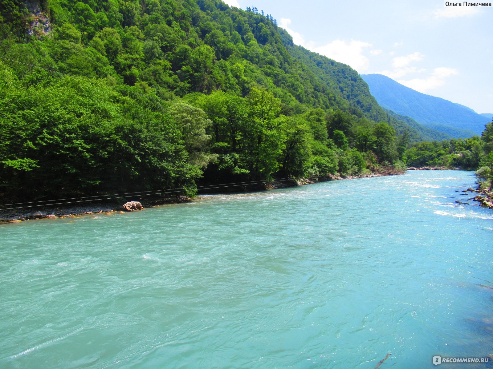 Река Бзыбь Абхазия Пицунда