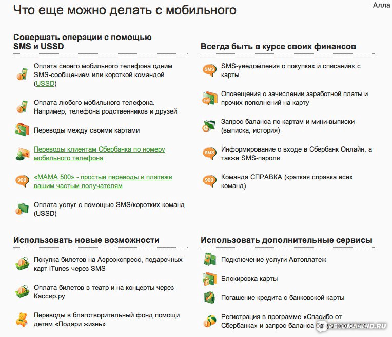 Ussd запрос карта покупок