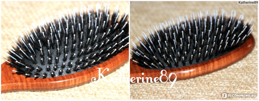 Щетка для волос HairWay Madam на деревянной основе 11-рядная (08187) фото