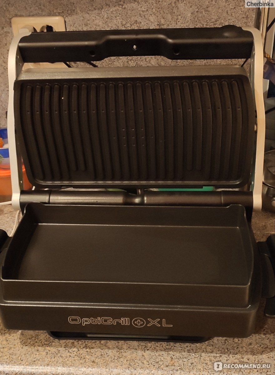 Электрогриль Tefal OptiGrill+ XL с насадкой-противнем GC724D12 - «Идеальная  ПРОЖАРКА стейков, а также рыбы и птицы, а лазанью с гриля отведать не  хотите ли? А можно совсем БЕЗ масла? Достоинства и недостатки