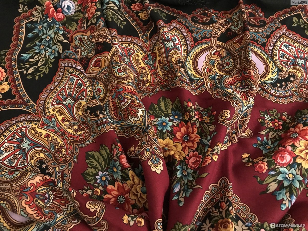 Павлопосадский платок майя
