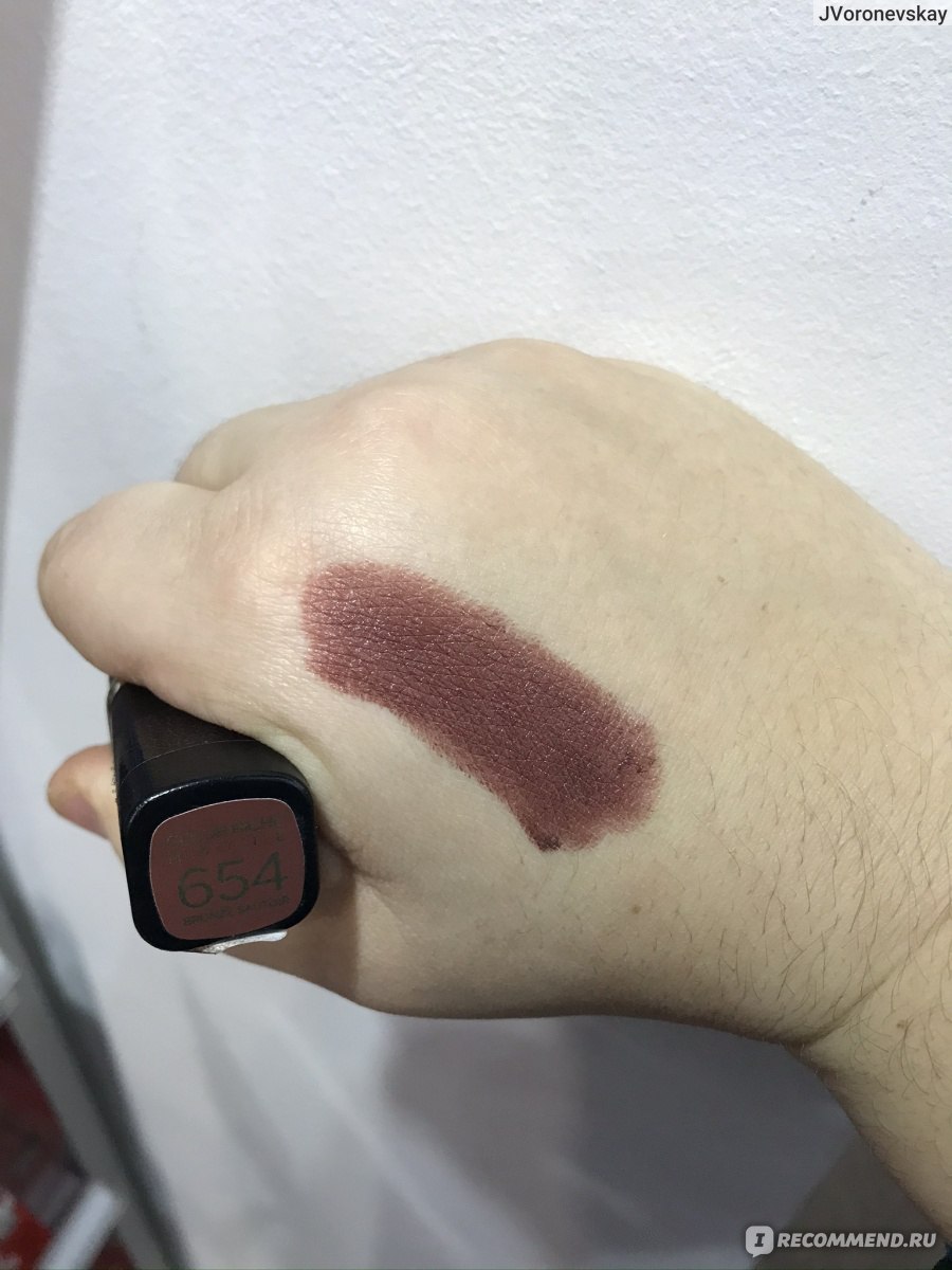 loreal color riche matte 654