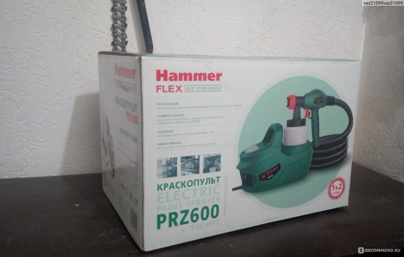 Краскопульт электрический Hammer Flex PRZ600 - «Инструмет для души.» |  отзывы